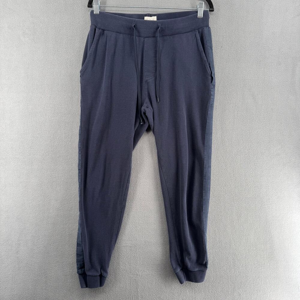 ETA Waffle Knit Lightweight Jogger Sweatpants Mens‎ 32 Blue Made in India